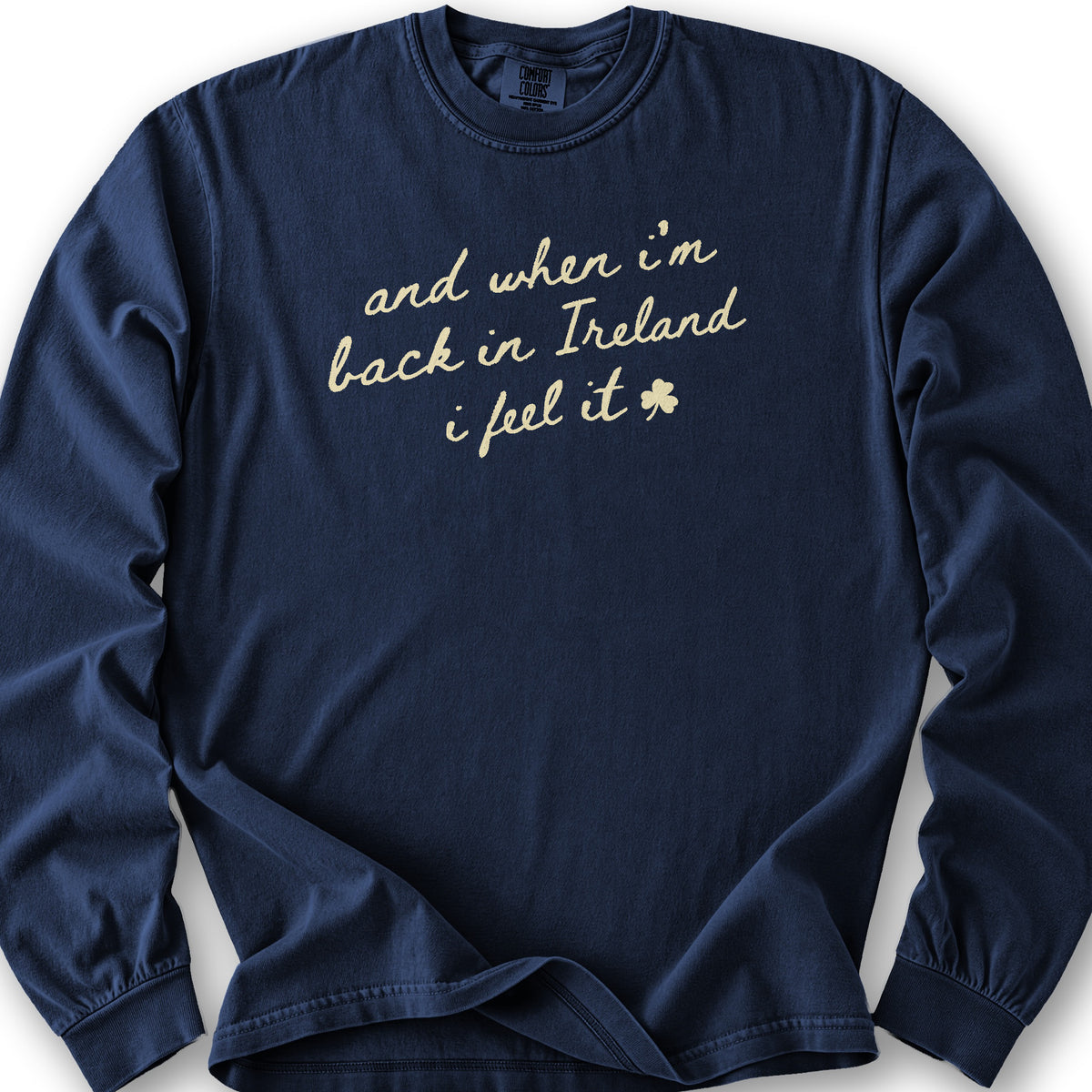 Back In Ireland Long Sleeve Shirt - True Navy