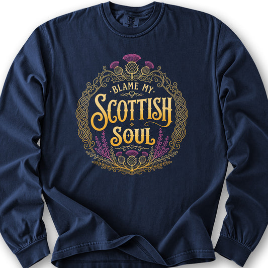 My Scottish Soul Long Sleeve Shirt - True Navy