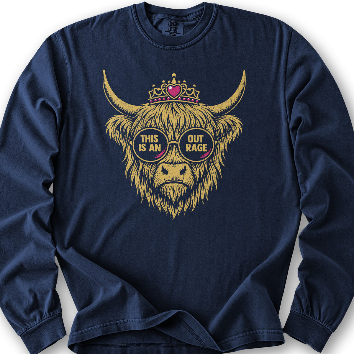 Outrage Coo Long Sleeve Shirt - True Navy