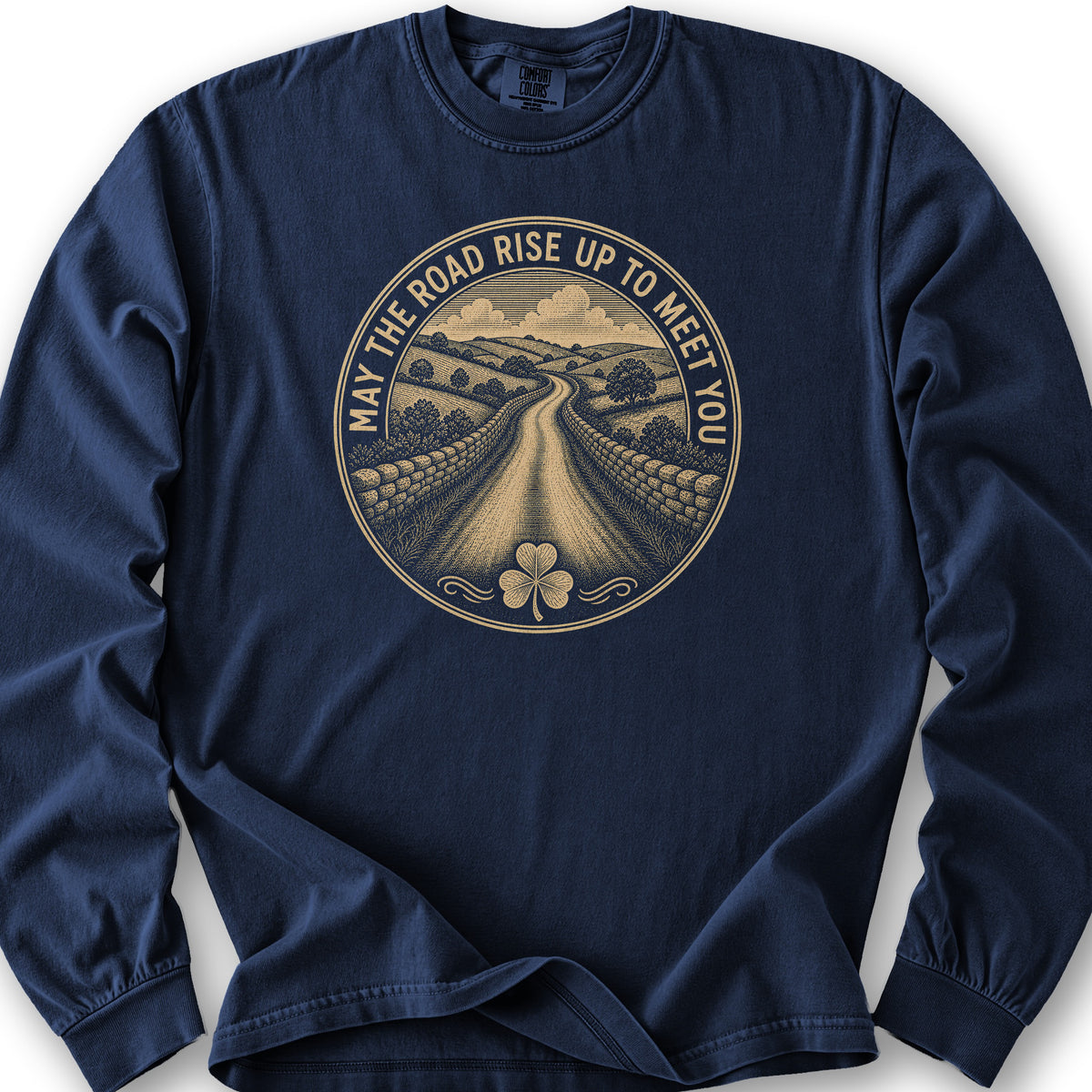 May The Road Long Sleeve Shirt - True Navy