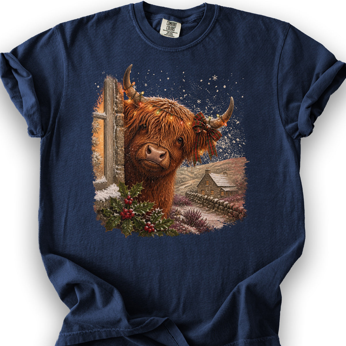 Highland Christmas Coo T-Shirt