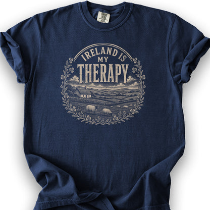 Ireland Is My Therapy Badge T-Shirt