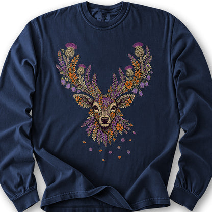 Floral Stag Long Sleeve Shirt