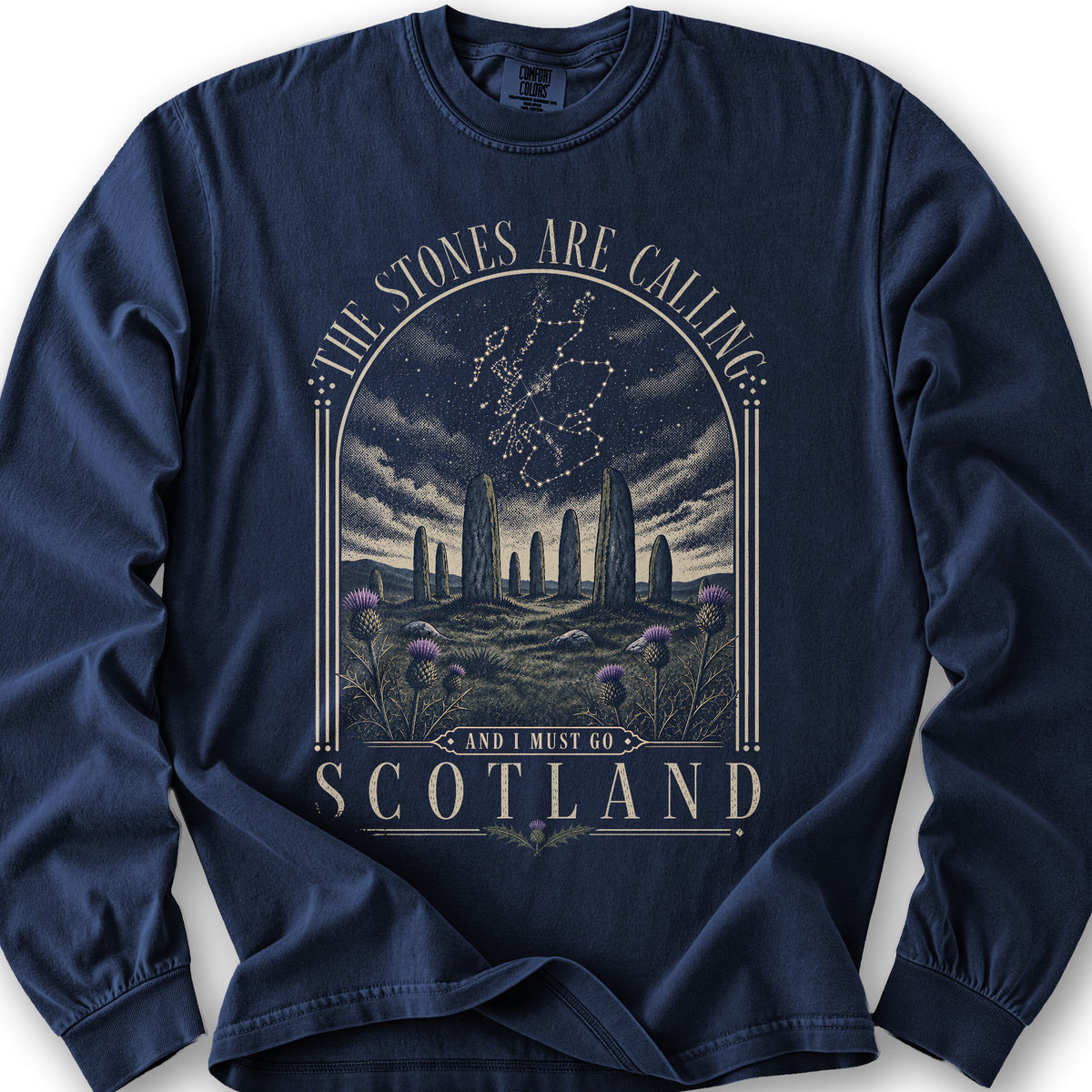 Scotland Stones Calling Long Sleeve Shirt