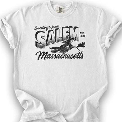 Greetings From Salem T-Shirt - White