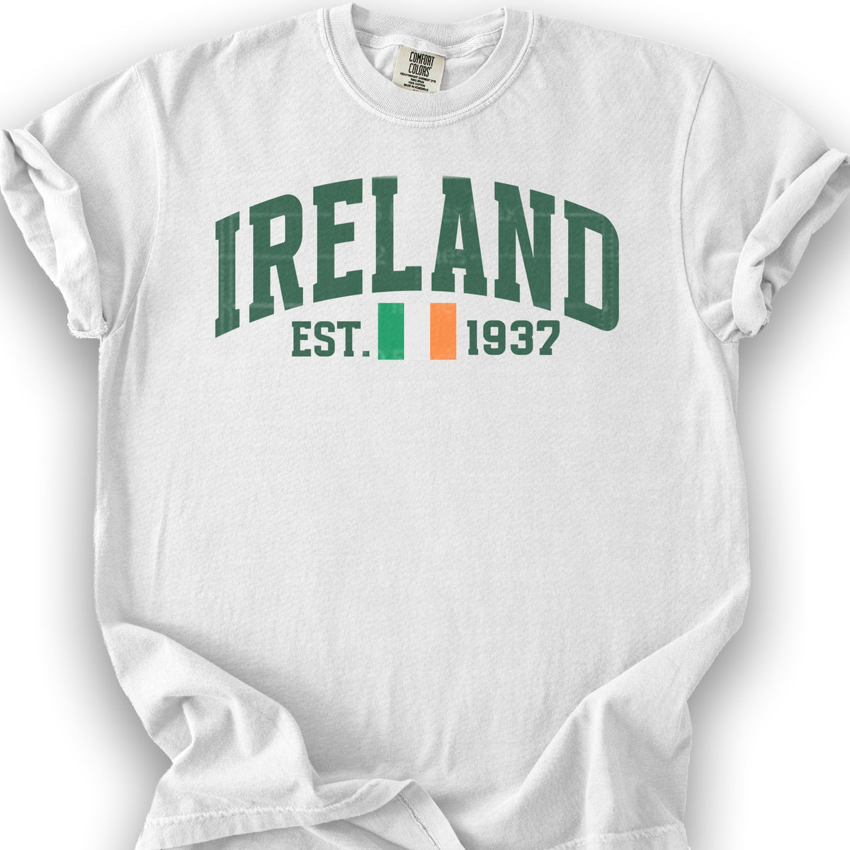 Ireland Varsity Flag T-Shirt - White