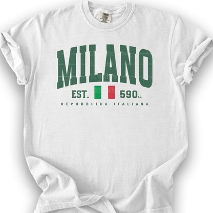 Milano Italia Varsity T-Shirt - White