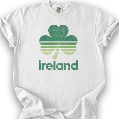 Ireland Retro Shamrock T-Shirt - White