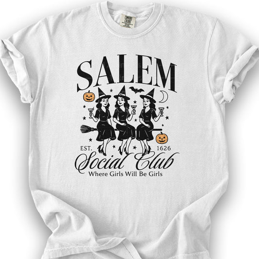 Salem Social Club Retro 50's T-Shirt - White