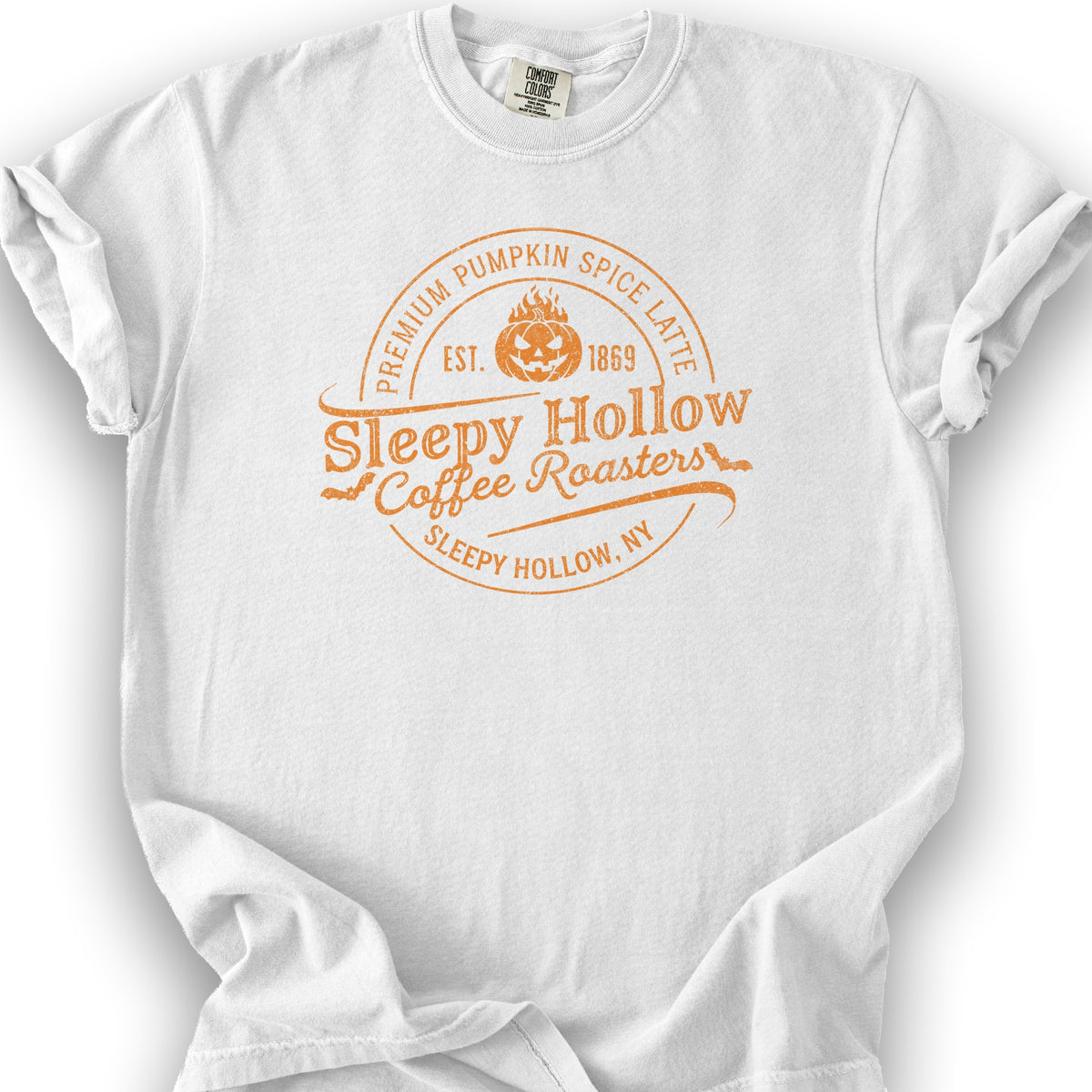 Sleepy Hollow Coffee Roasters Badge T-Shirt - White