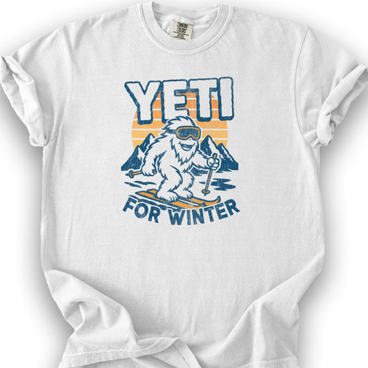 Yeti for Winter T-Shirt - White