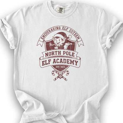 North Pole Elf Academy T-Shirt - White