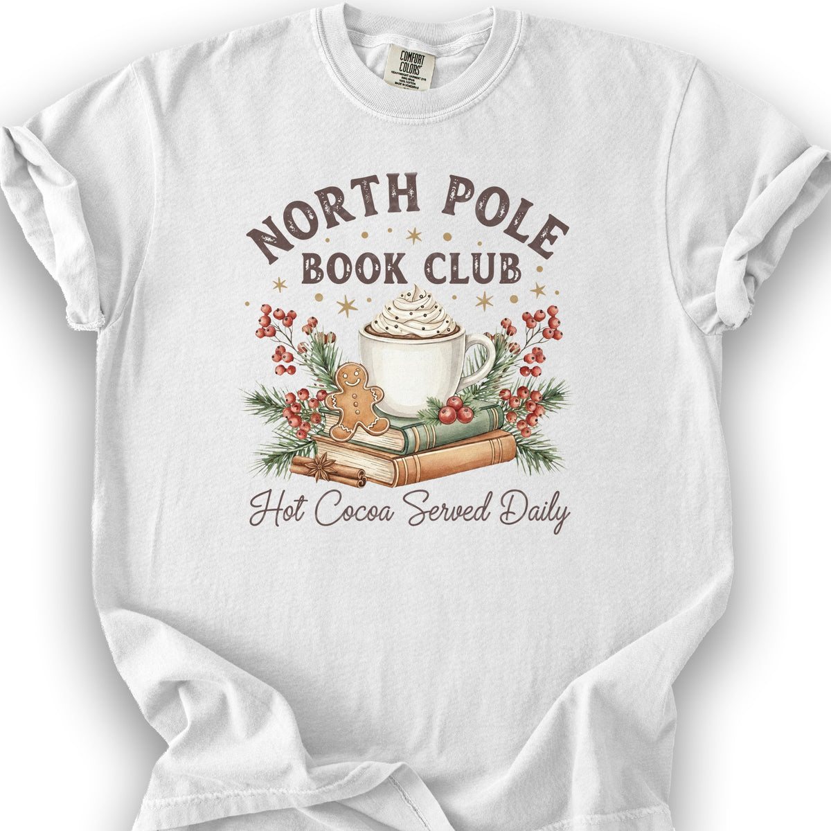 North Pole Book Club T-shirt - White