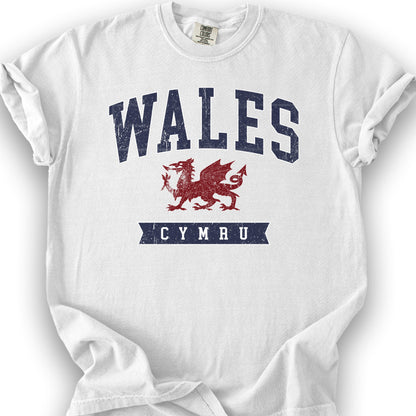 Wales Varsity Dragon T-shirt - White