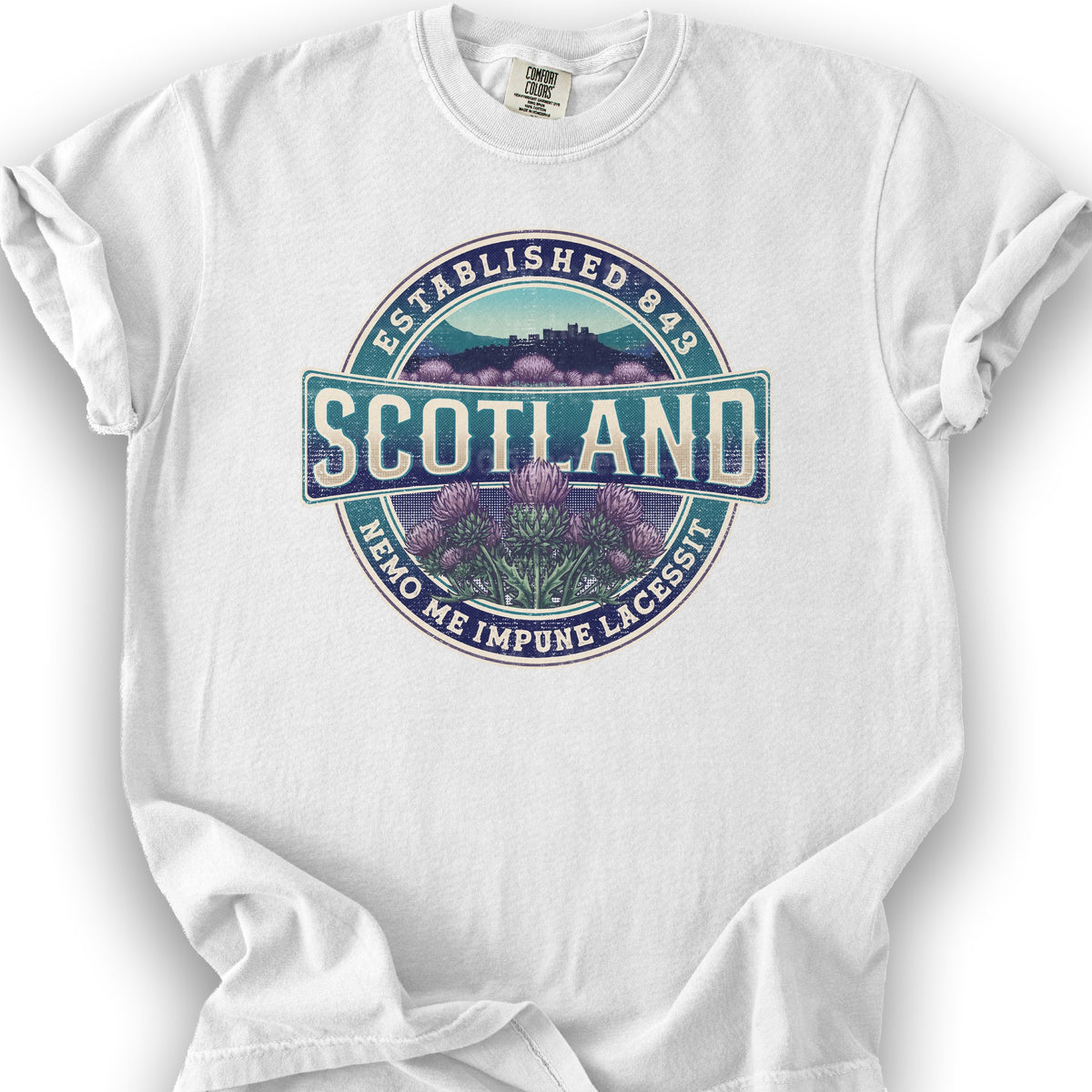 Scotland Badge T-shirt - White