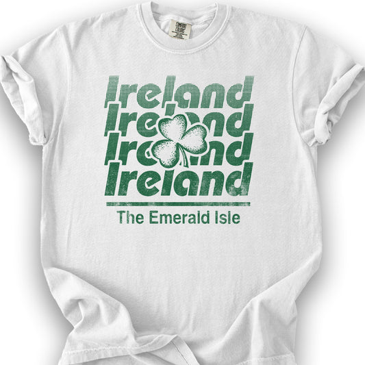 Ireland Retro Echo T-shirt - White