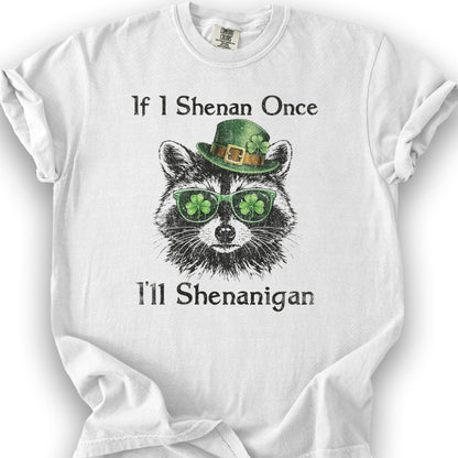 Shenanigans Raccoon T-Shirt - White