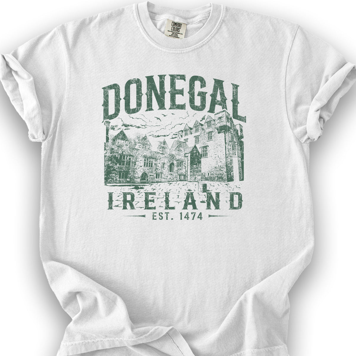 Donegal Ireland Sketch T-Shirt - White