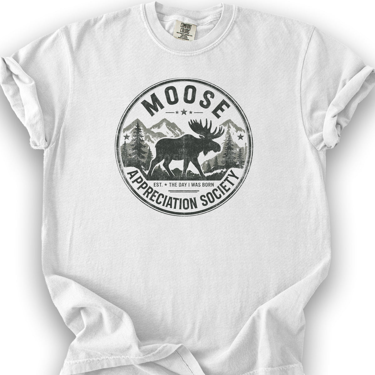 Moose Appreciation Society T-Shirt - White