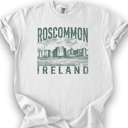 Roscommon Ireland T-Shirt - White