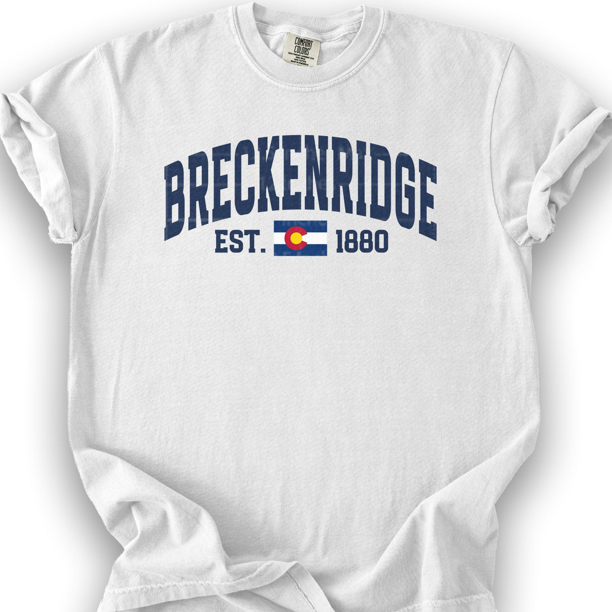 Breckenridge Colorado Varsity T-Shirt - White