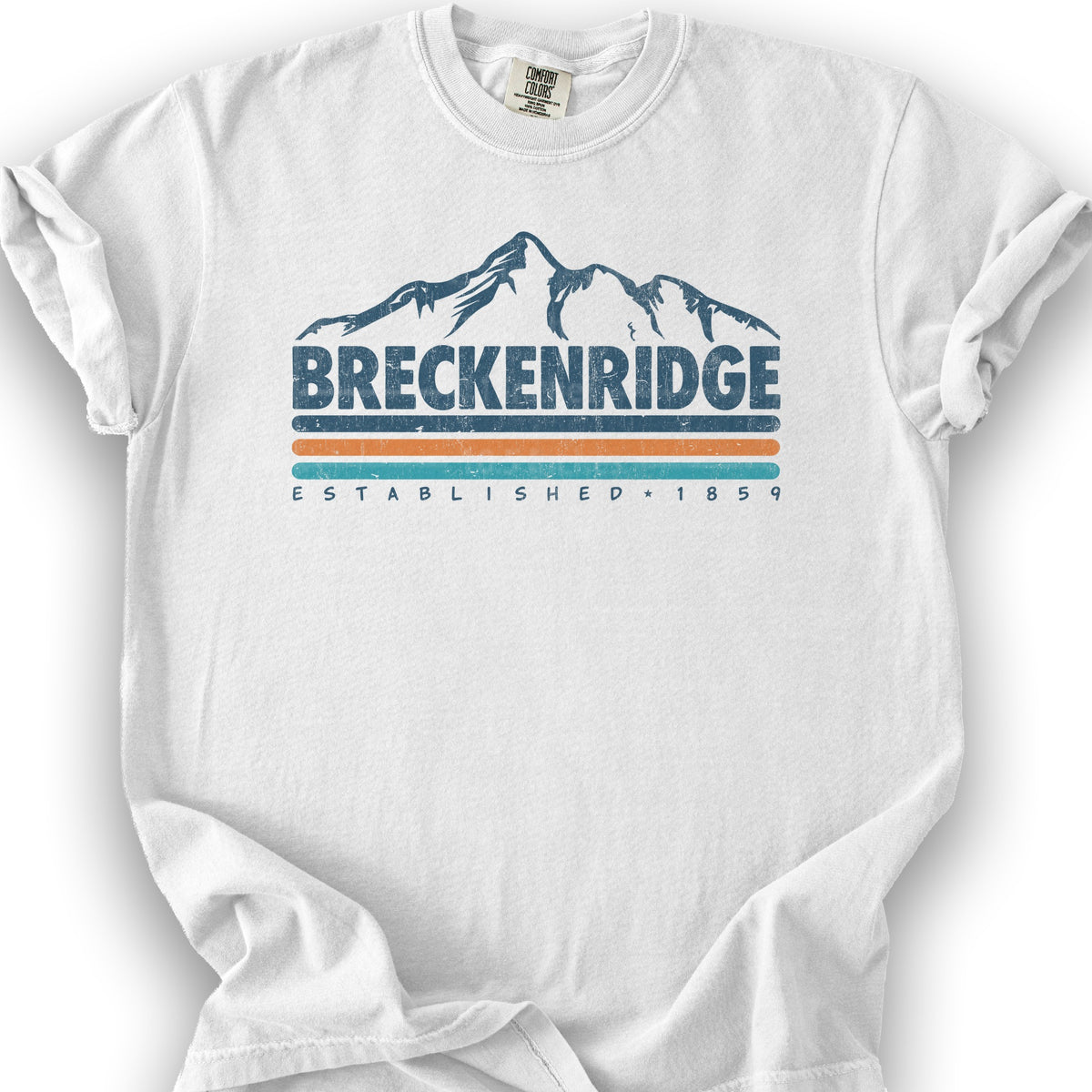 Breckenridge Retro Stripe T-Shirt - White