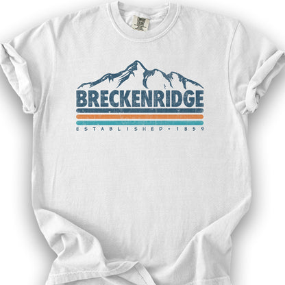Breckenridge Retro Stripe T-Shirt - White