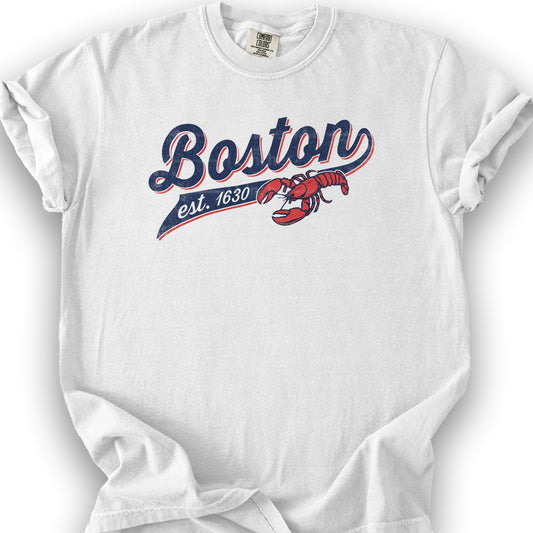 Boston Banner T-Shirt - White