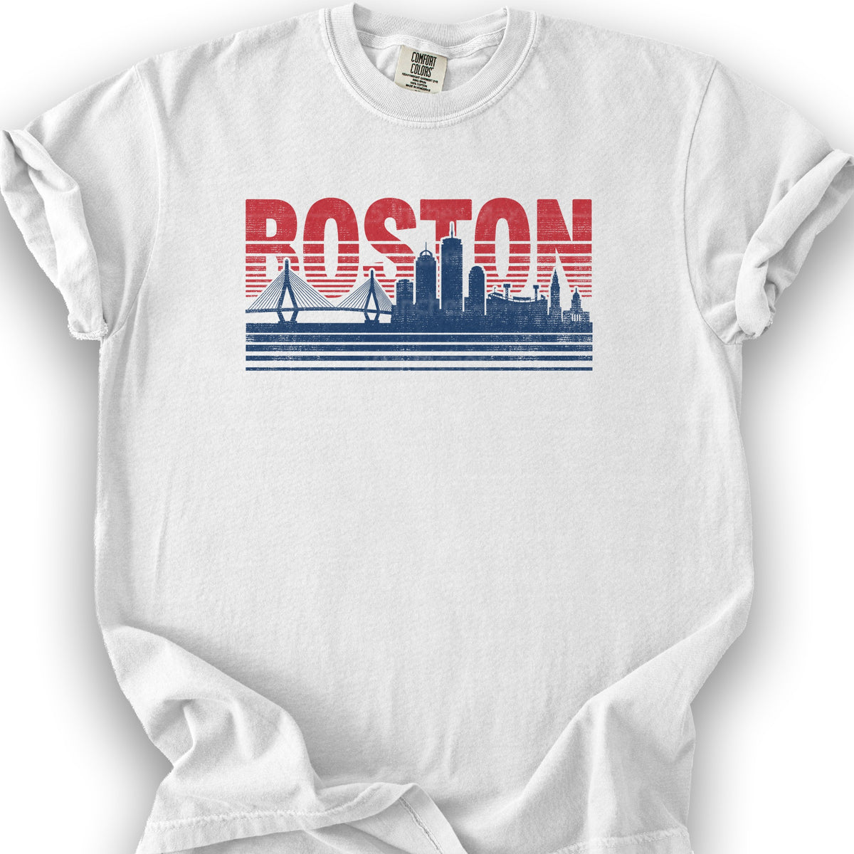 Boston Skyline T-Shirt - White