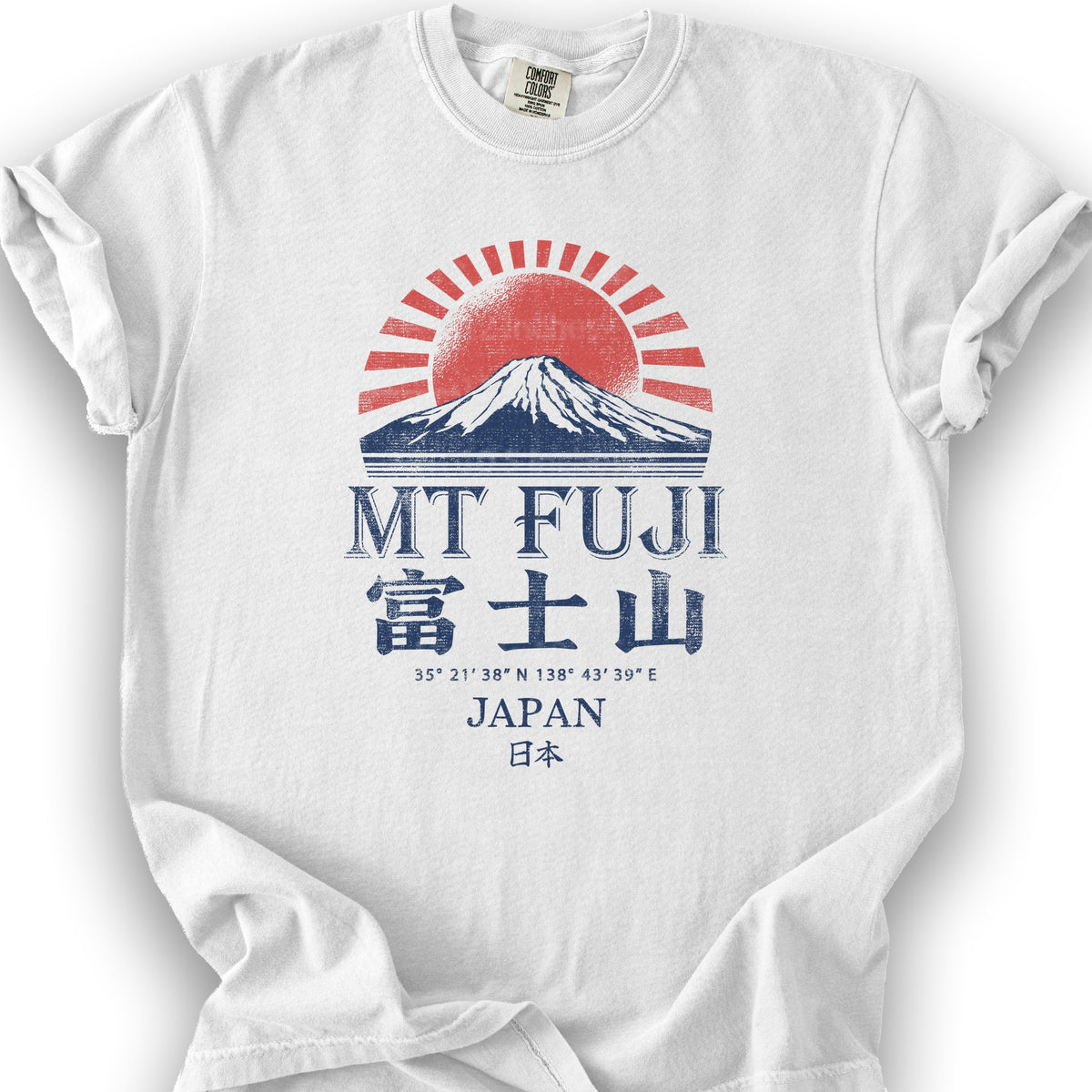 Mount Fuji Rising Sun T-Shirt - White