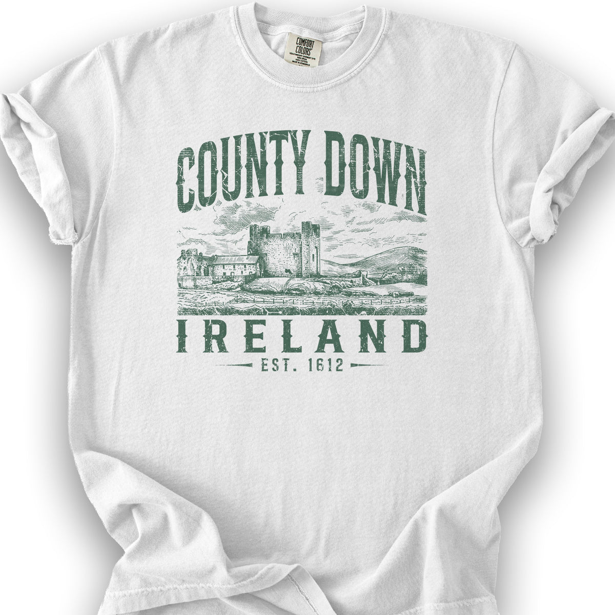 County Down Ireland T-Shirt - White