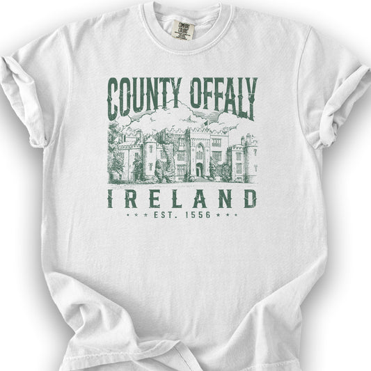 County Offaly Ireland T-Shirt - White