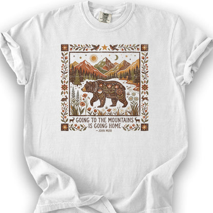 Going Home John Muir T-Shirt - White