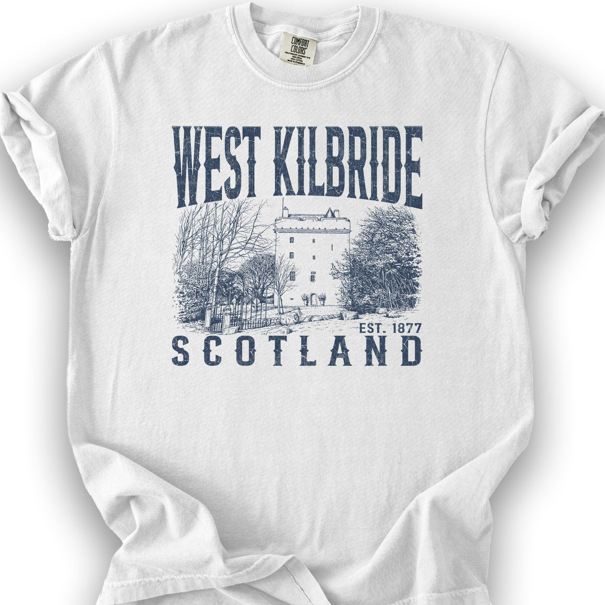 West Kilbride Sketch T-Shirt - White