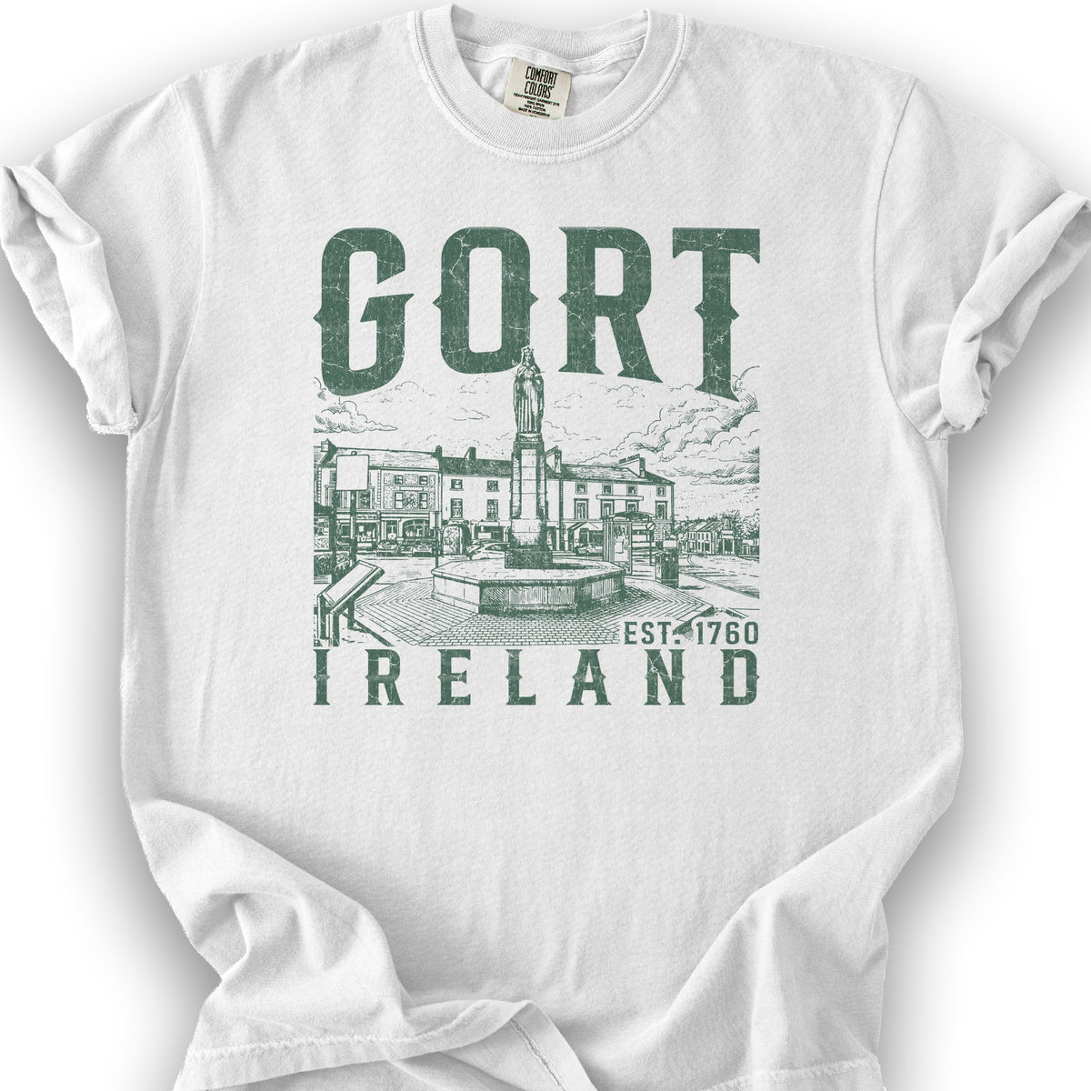 Gort Ireland Sketch T-Shirt - White
