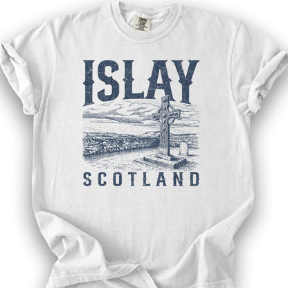 Isle of Islay Scotland T-Shirt - White