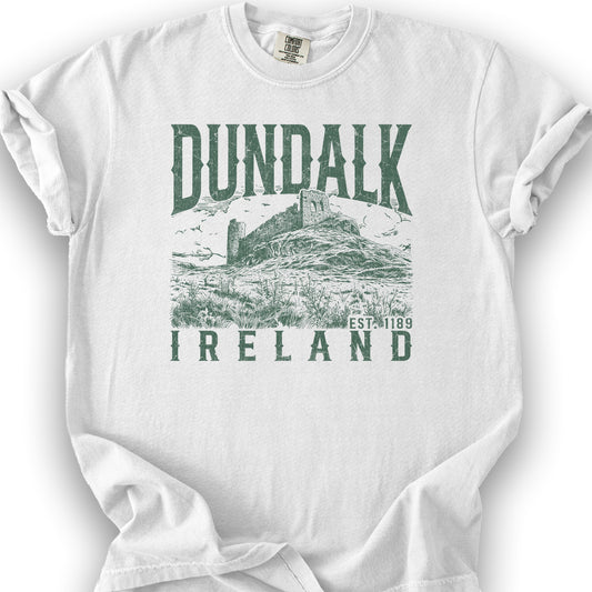 Dundalk Ireland Sketch T-Shirt - White