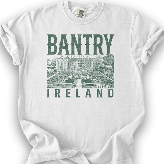 Bantry Ireland Sketch T-Shirt - White