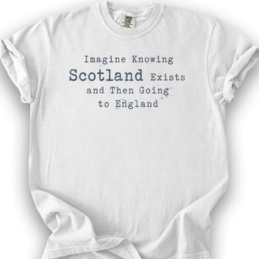 Scotland Exists T-Shirt - White