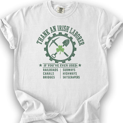Irish Laborer T-Shirt - White