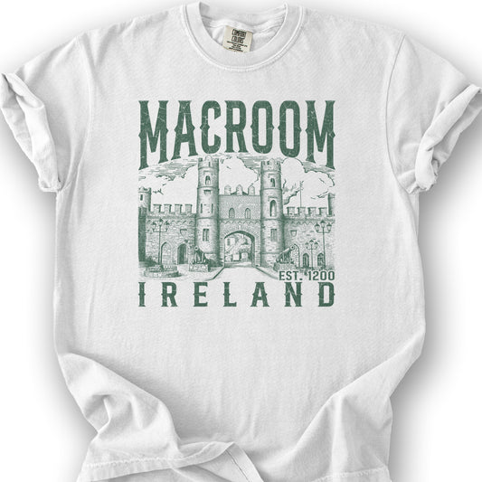 Macroom Ireland Sketch T-Shirt - White