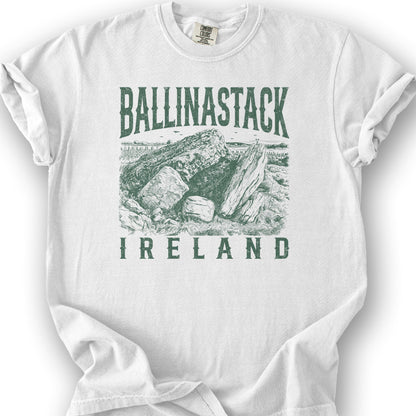 Ballinastack Ireland Sketch T-Shirt - White