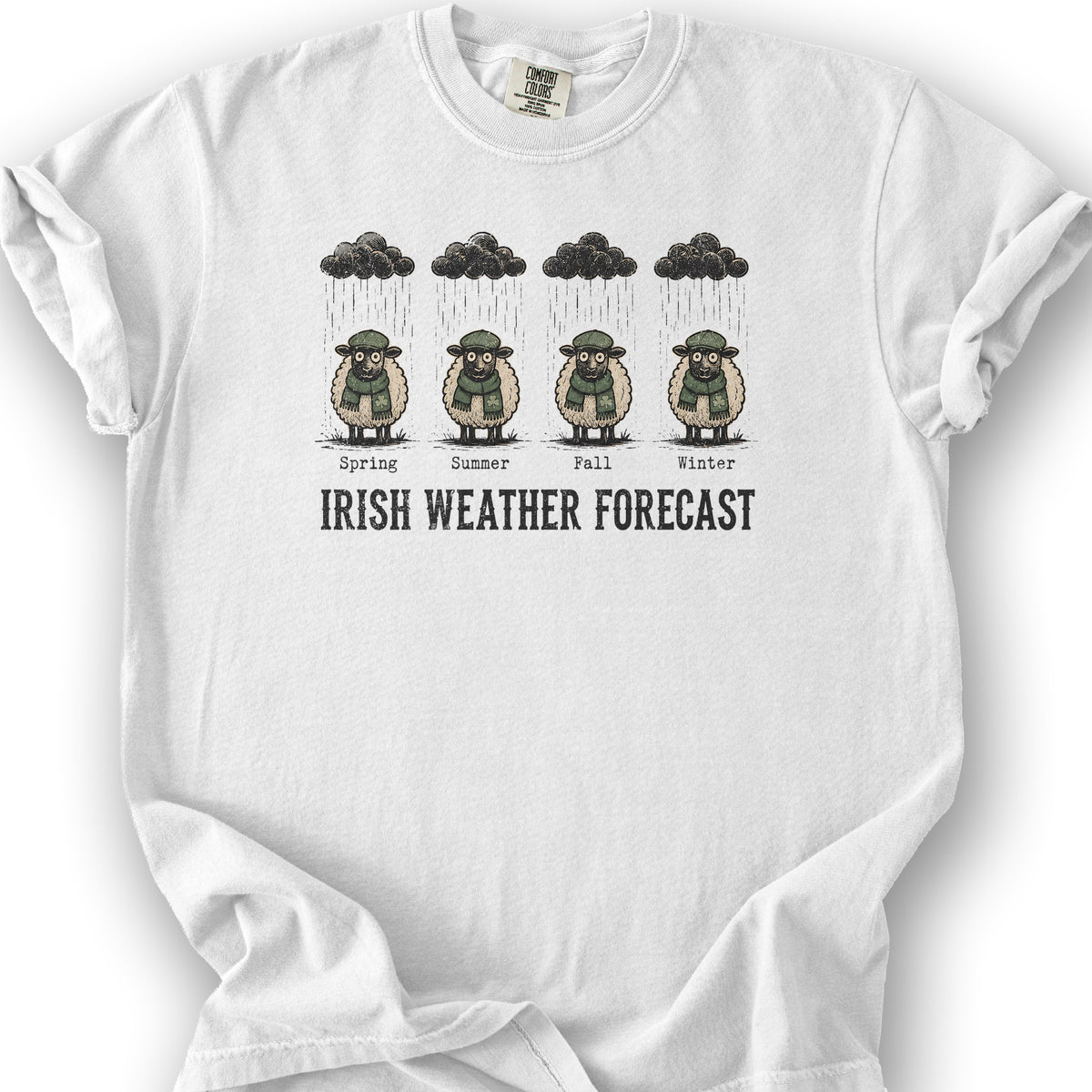 Irish Weather Forecast T-Shirt - White