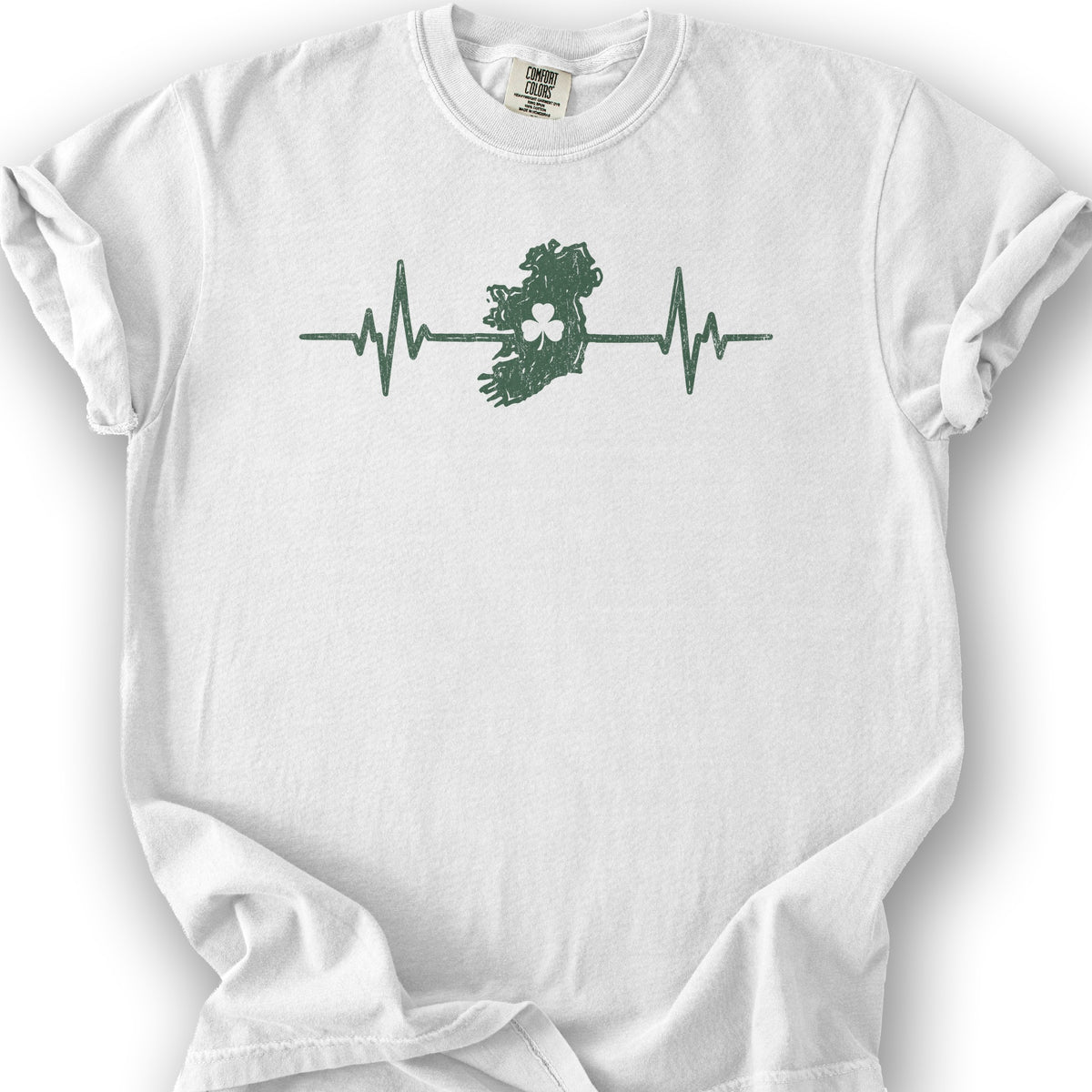 Ireland Heartbeat T-Shirt - White