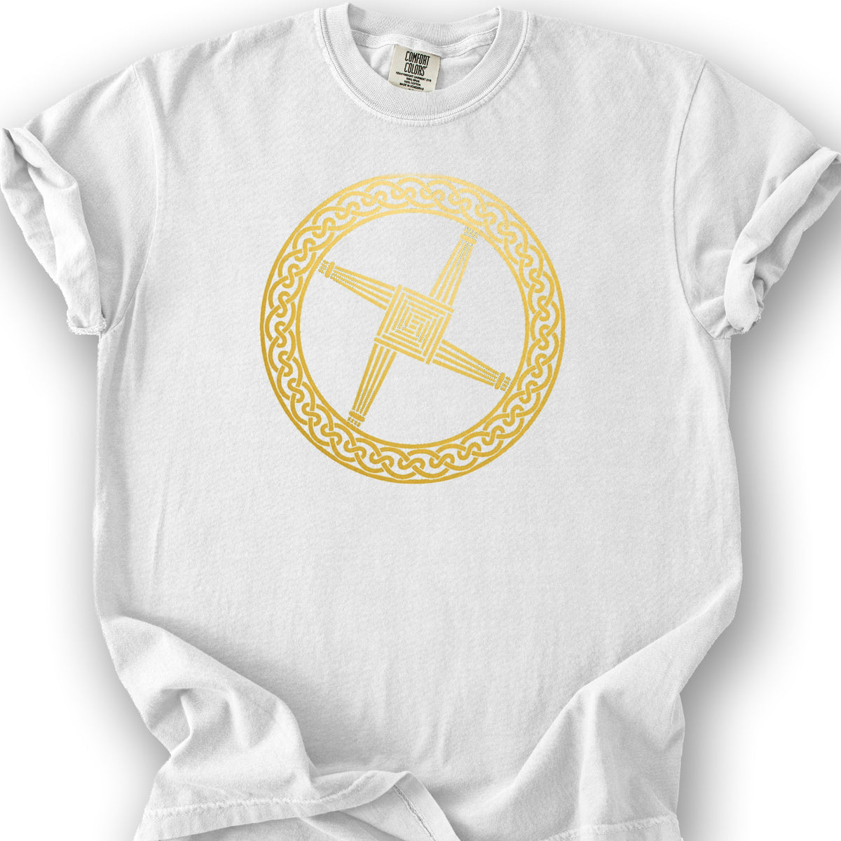 St Brigids Cross T-Shirt - White