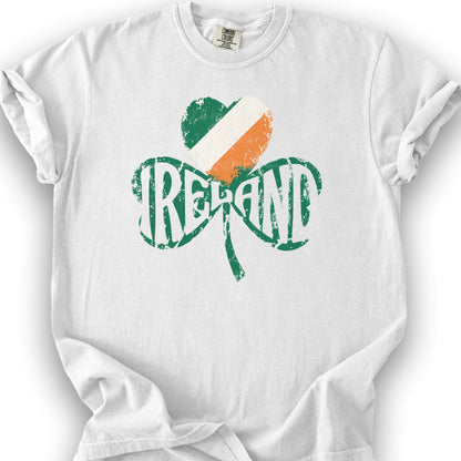 Ireland Shamrock Flag T-Shirt - White