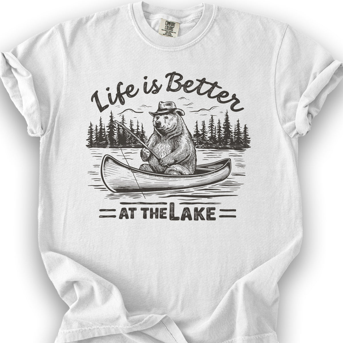 "Life is Better at the Lake" T-Shirt - White