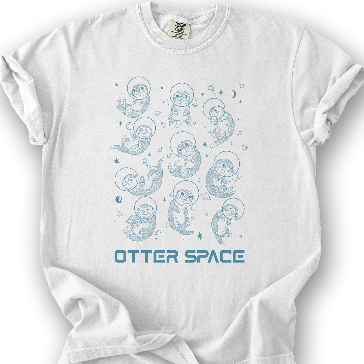 Otter Space T-shirt - White