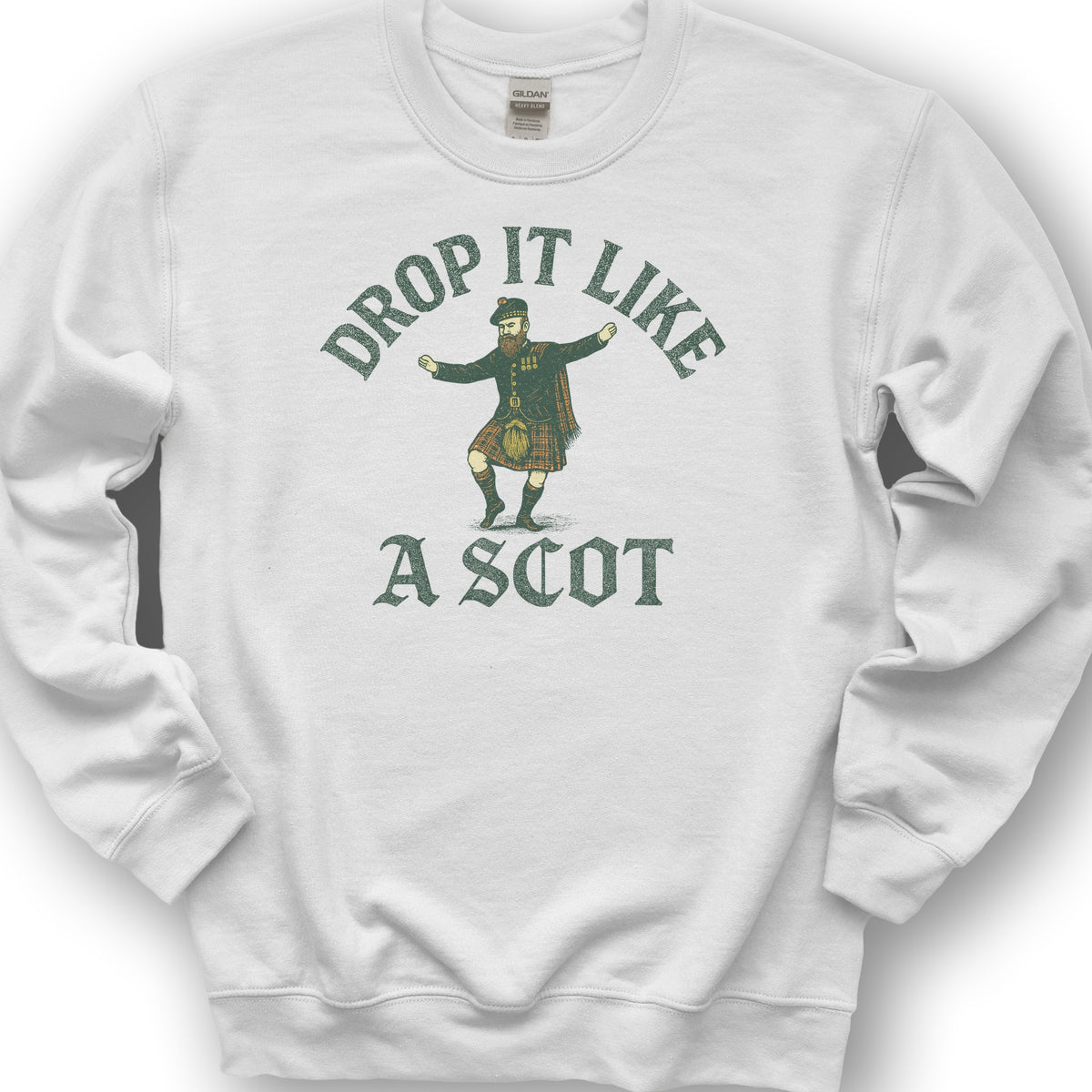 Drop It Like a Scot Sweatshirt - White