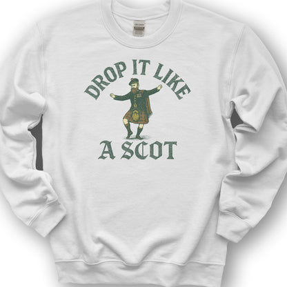 Drop It Like a Scot Sweatshirt - White